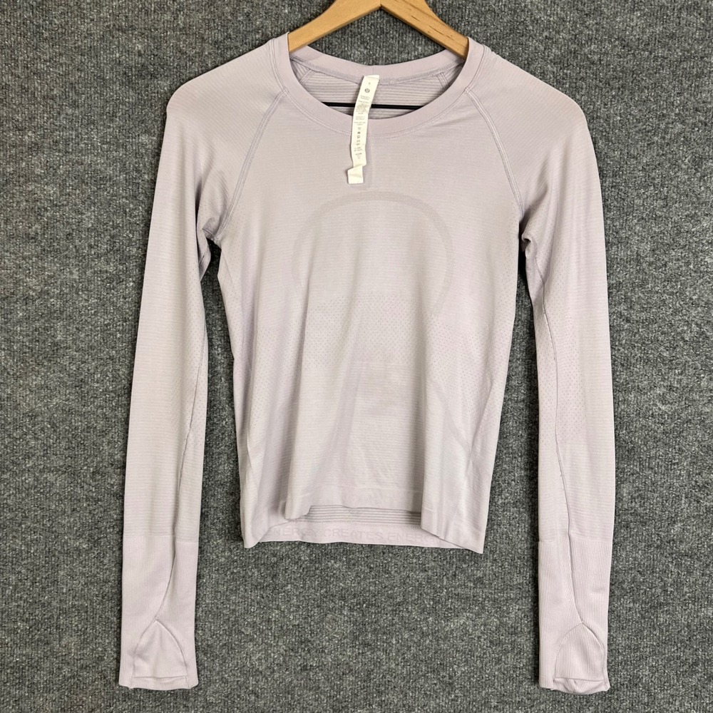 Lululemon Swiftly Tech Long Sleeve 2.0 Women 4 Lavender Activewear